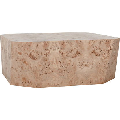 Avena 42" Burl Wood Square Coffee Table by Classic Home in natural. Made from unique in a transitional style.