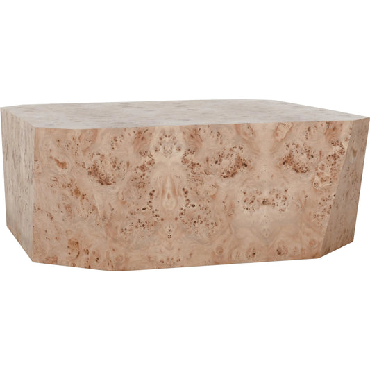 Avena 42" Burl Wood Square Coffee Table by Classic Home in natural. Made from unique in a unique style.