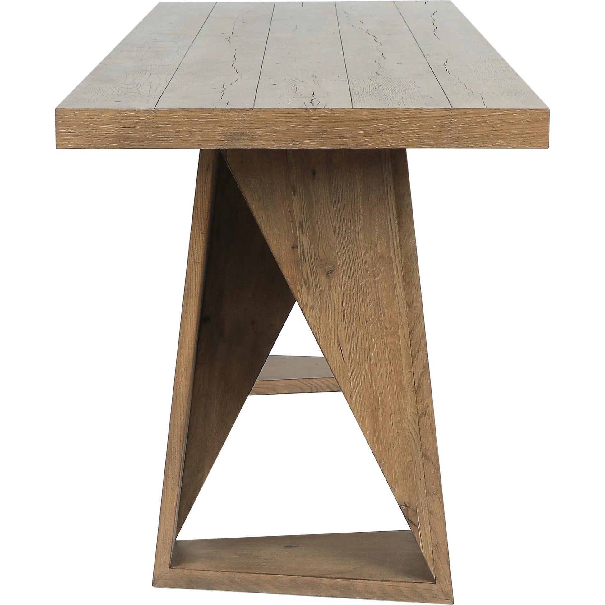 Arleth Reclaimed Oak 82" Gathering Table by Classic Home in natural oak. Made from unique in a transitional style.