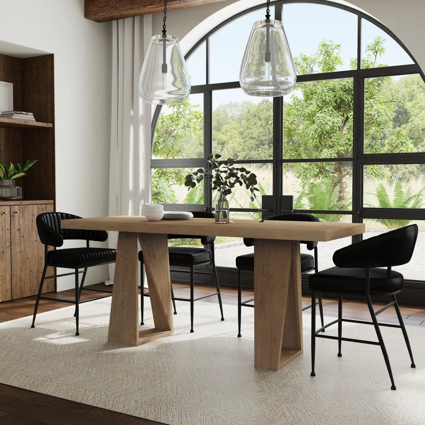 005 SI-2237260 | Lifestyle | Arleth Reclaimed Oak 82" Gathering Table by Classic Home in natural oak. Made from unique in a transitional style.