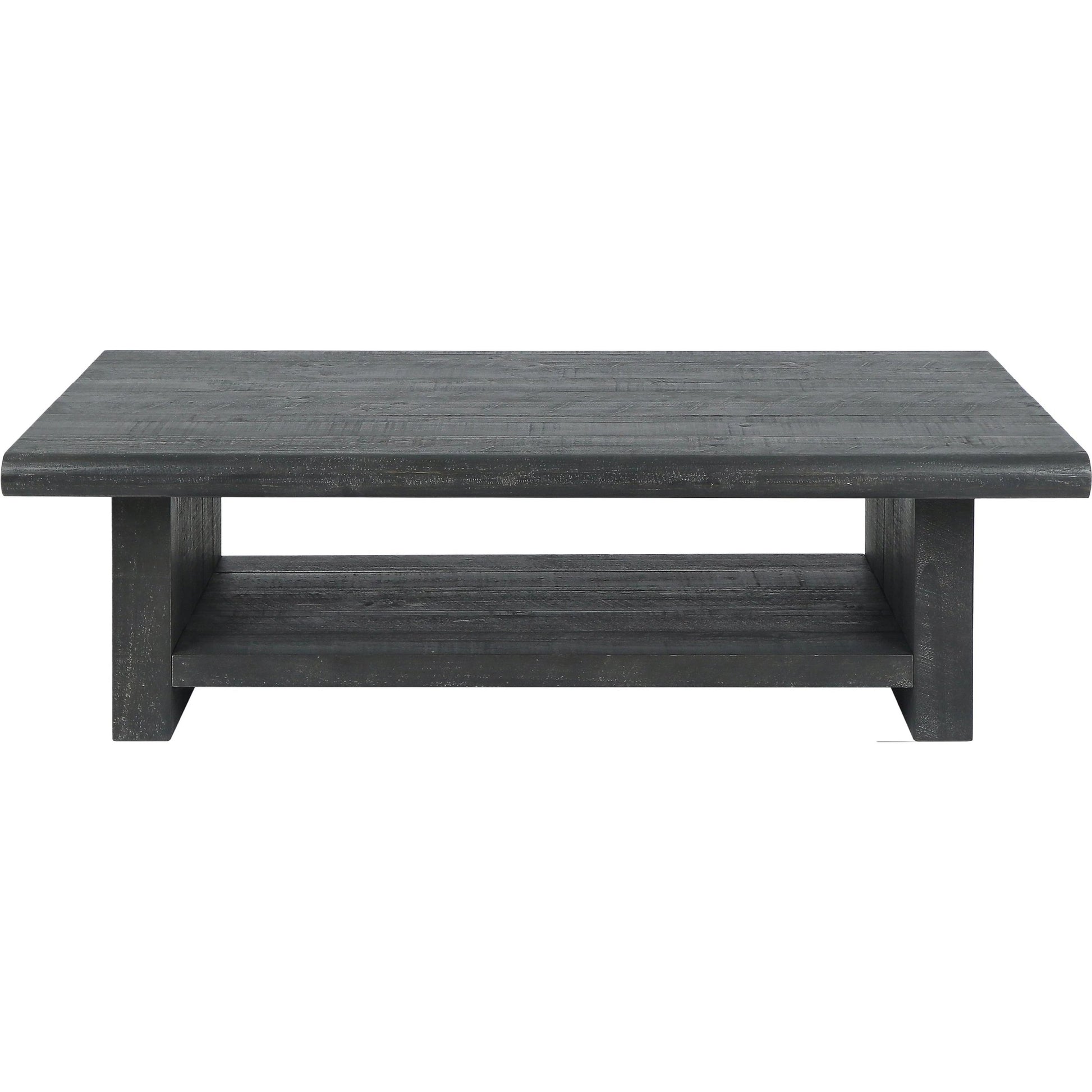Larson 58" Coffee Table by Classic Home in black. Made from unique in a transitional style.