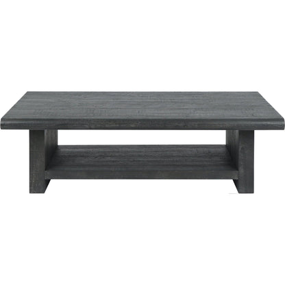 Larson 58" Coffee Table by Classic Home in black. Made from unique in a transitional style.