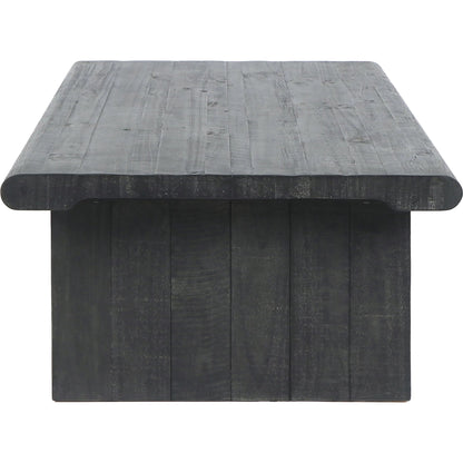 Larson 58" Coffee Table by Classic Home in black. Made from unique in a transitional style.