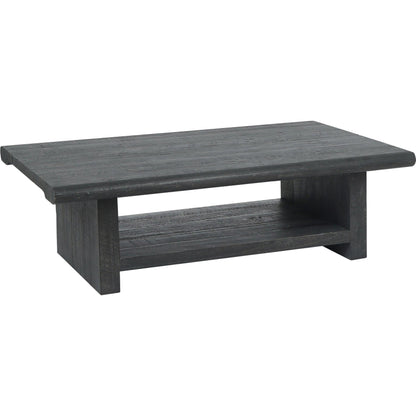 Larson 58" Coffee Table by Classic Home in black. Made from unique in a transitional style.