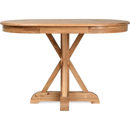 Maxwell Oval Pine Wood Dining Table by Kosas Home in natural. Made from pine wood in a cottage & farmhouse style.