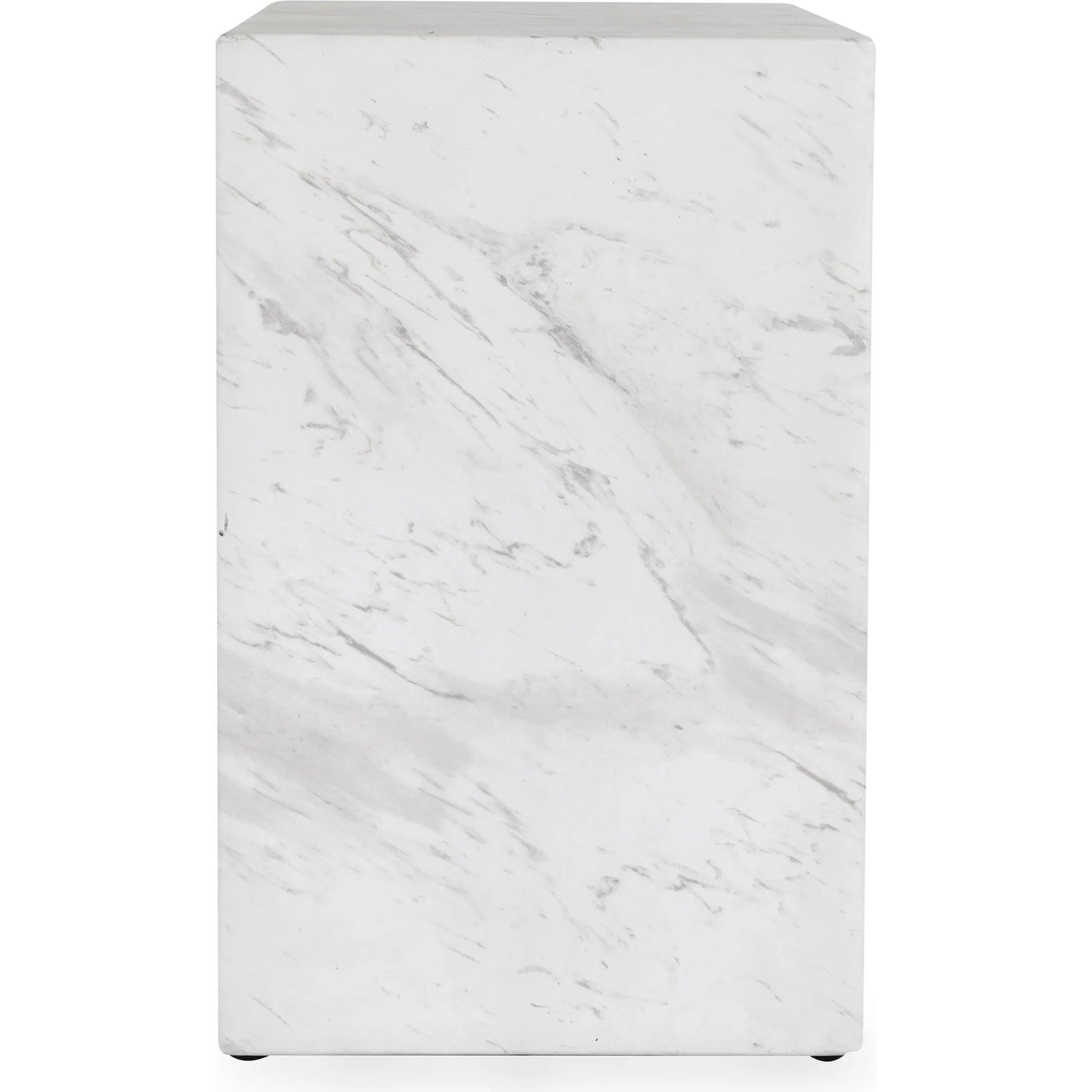 008 SI-2238827 | Additional Silo | Marmo Outdoor Stone End Table by Classic Home in ivory, gray. Made from glass fiber reinforced concrete in a modern style.