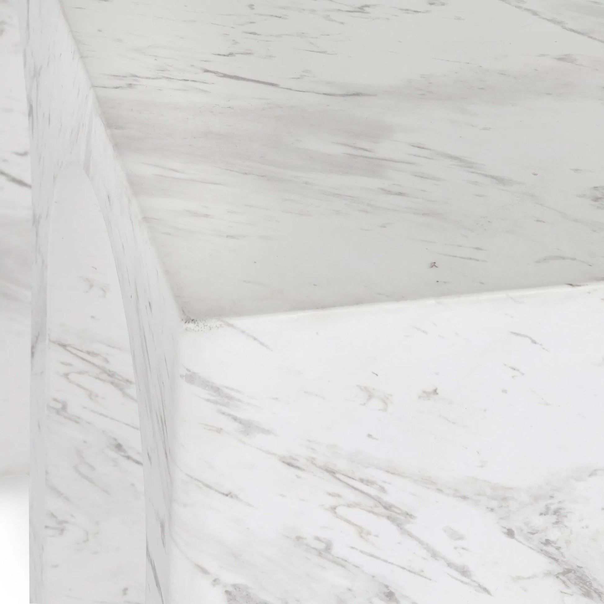 Marmo Outdoor Stone End Table by Classic Home in ivory, gray. Made from glass fiber reinforced concrete in a modern style.