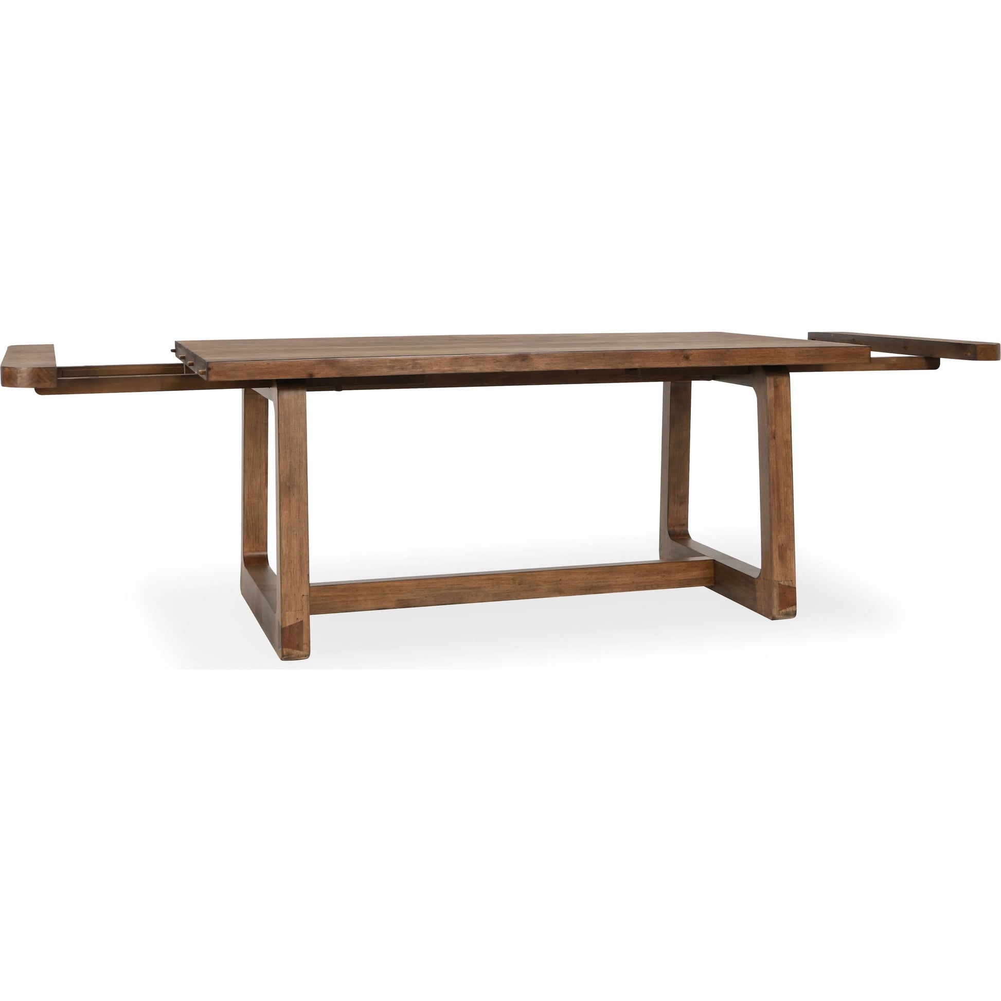 Lyra Extendable Dining Table by Classic Home in brown. Made from pine wood in a transitional style.