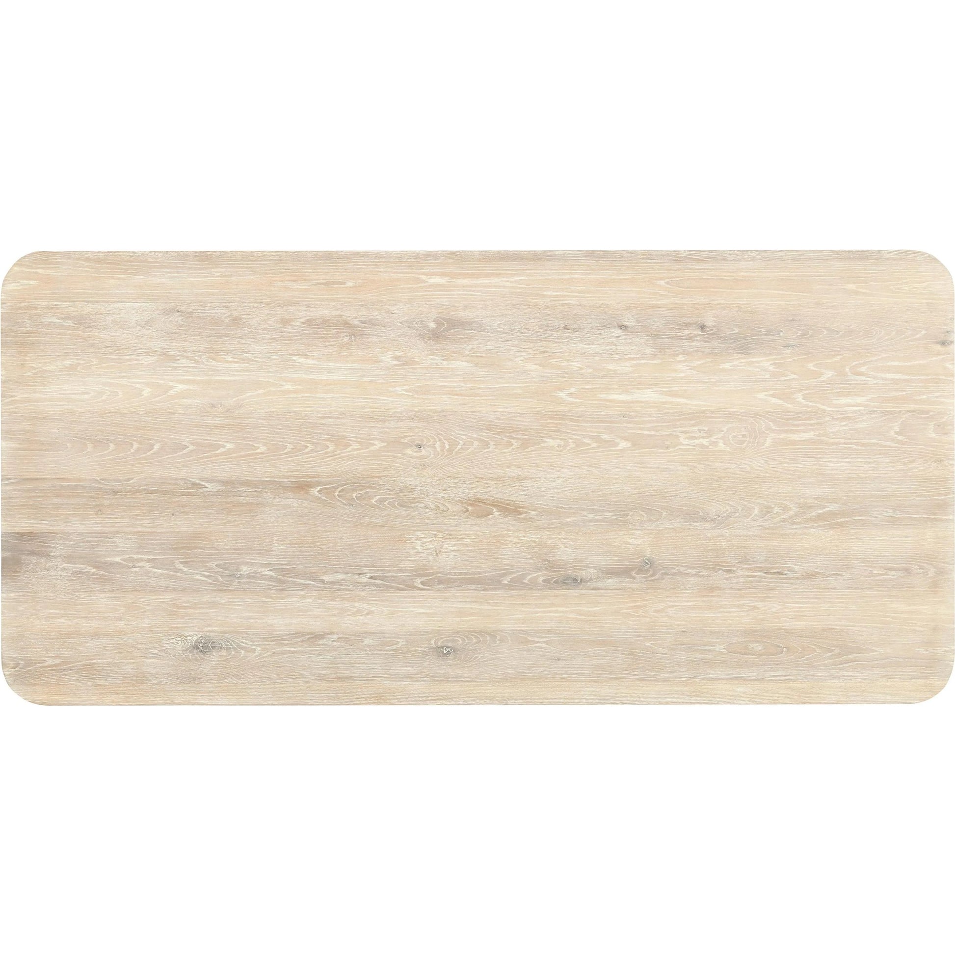 Vander 84" Wood Dining Table by Classic Home in cream. Made from oak veneer in a transitional style.