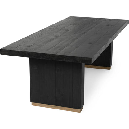 Lynx 94" Reclaimed Pine Wood Dining Table by Classic Home. Made from reclaimed pine in a modern style.