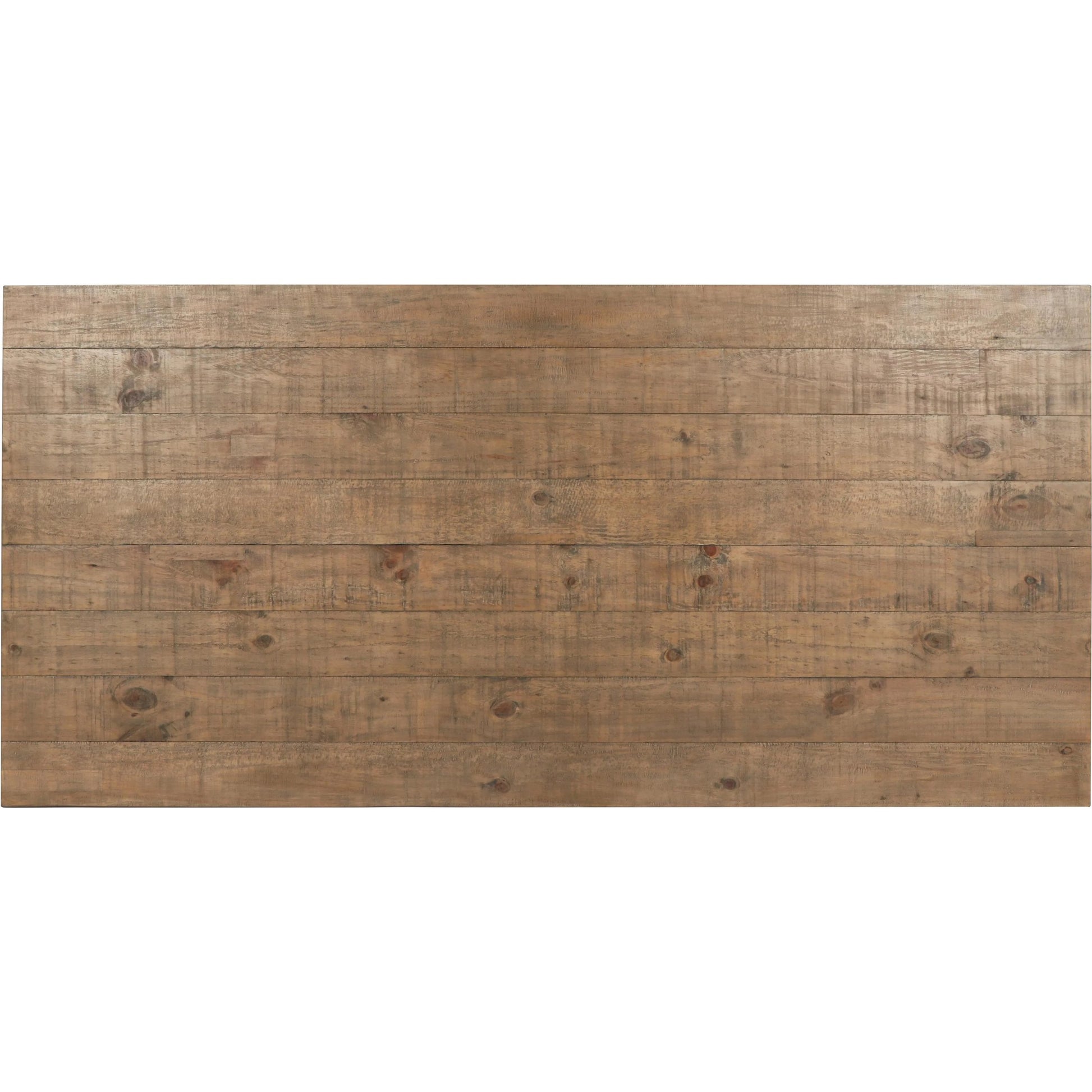 Liana Reclaimed Pine Wood Dining Table by Kosas Home in brown. Made from reclaimed pine in a transitional style.
