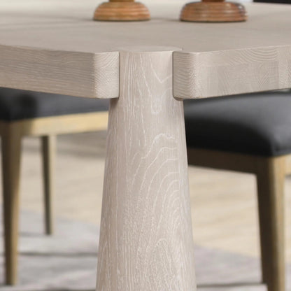 Atrop 102" Oak Wood Dining Table by Classic Home. Made from oak wood in a transitional style.