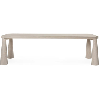 Atrop 102" Oak Wood Dining Table by Classic Home. Made from oak wood in a transitional style.