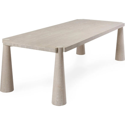 Atrop 102" Oak Wood Dining Table by Classic Home. Made from oak wood in a transitional style.