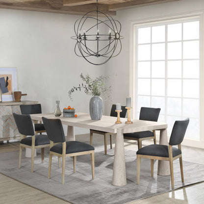 Atrop 102" Oak Wood Dining Table by Classic Home. Made from oak wood in a transitional style.