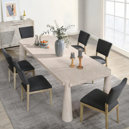 Atrop 102" Oak Wood Dining Table by Classic Home. Made from oak wood in a transitional style.