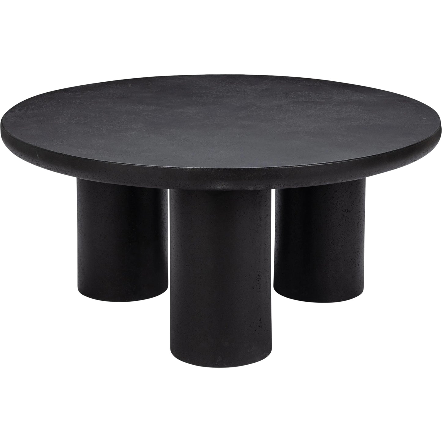 001 SI-2353718 | Primary Silo | Anzio Outdoor Coffee Table by Classic Home in black. Made from glass fiber reinforced concrete in a modern style.