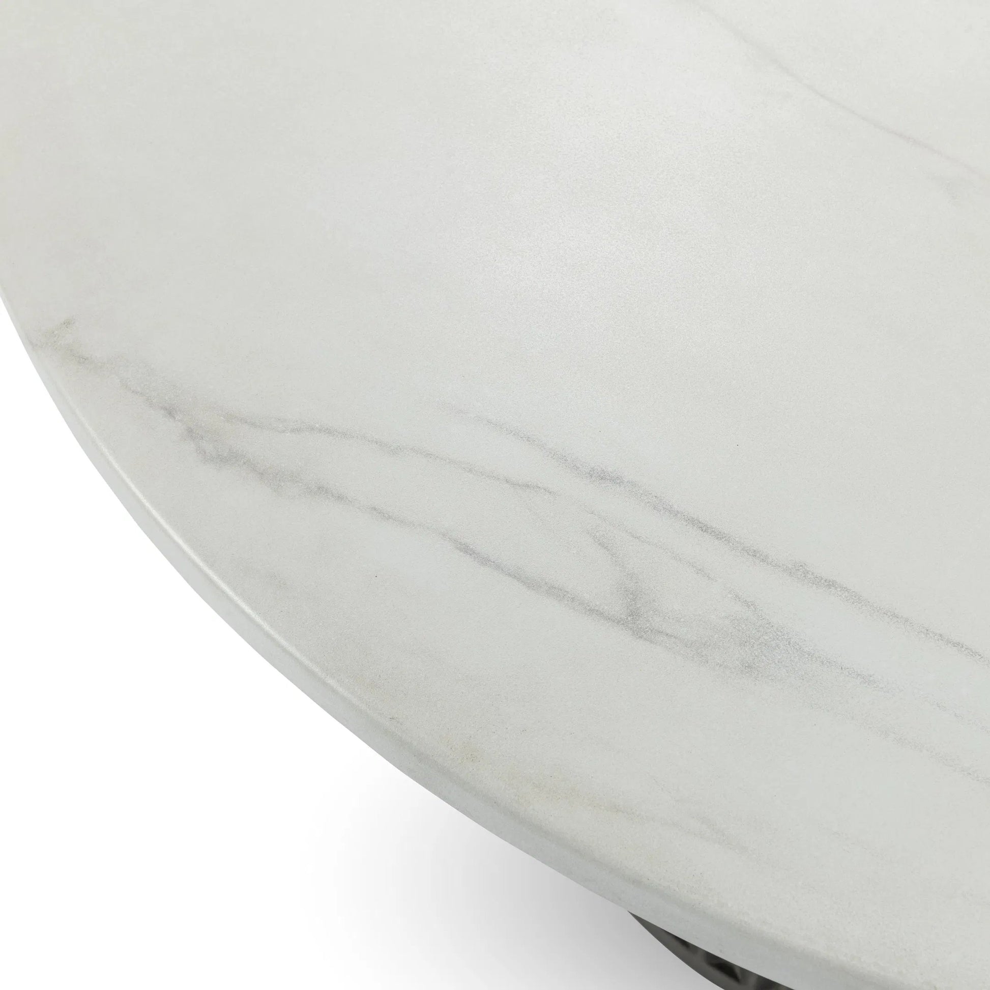Caspia Outdoor Round Dining Table by Classic Home in gray. Made from glass fiber reinforced concrete in a modern style.