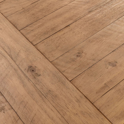 Allegra Extendable Reclaimed Pine Wood Dining Table by Kosas Home in natural. Made from reclaimed pine in a unique style.