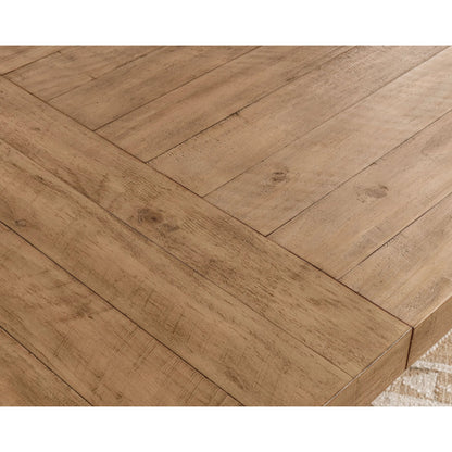 Allegra Reclaimed Pine Wood Dining Table by Kosas Home in natural and natural. Made from reclaimed pine in a transitional style.