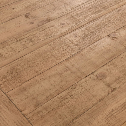 Allegra Reclaimed Pine Wood Dining Table by Kosas Home in natural and natural. Made from reclaimed pine in a transitional style.