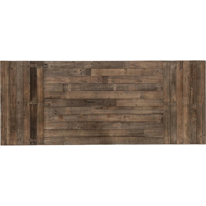 Dita Reclaimed Pine Wood Extendable Dining Table by Kosas Home in natural. Made from reclaimed pine in a transitional style.