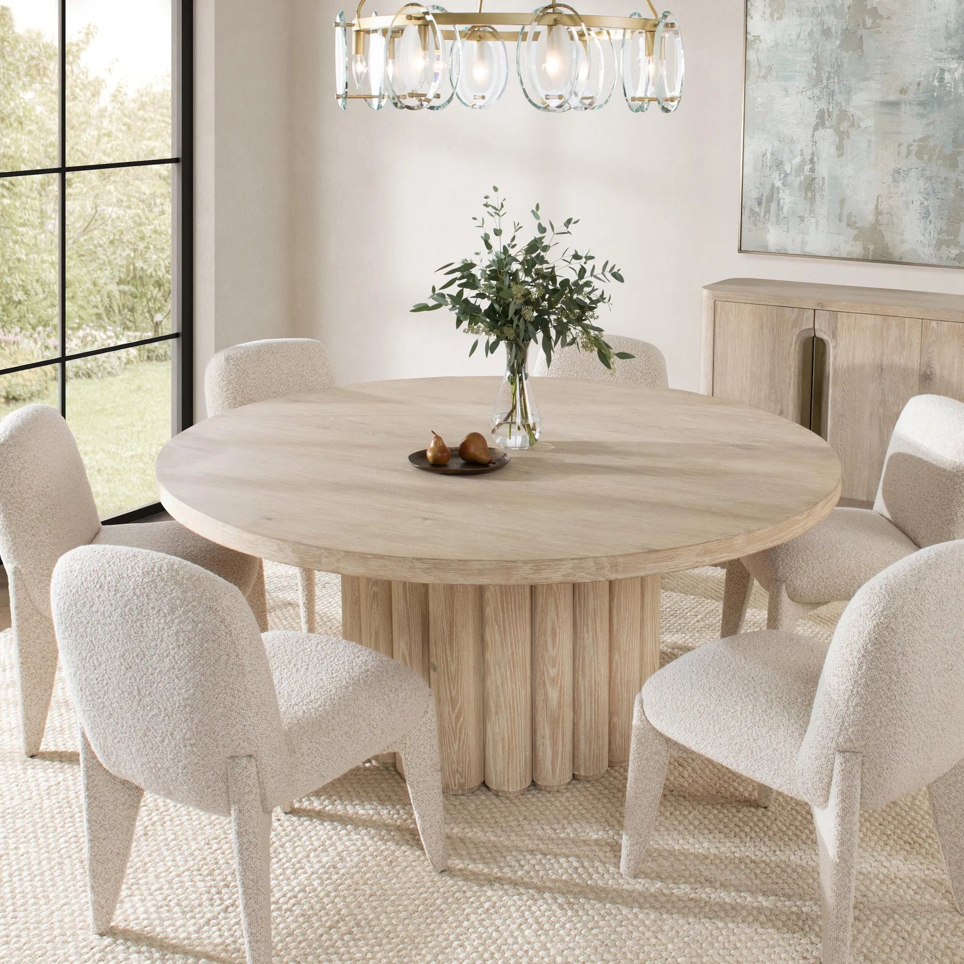 Tiber Round Dining Table by Classic Home. Made from unique in a transitional style.
