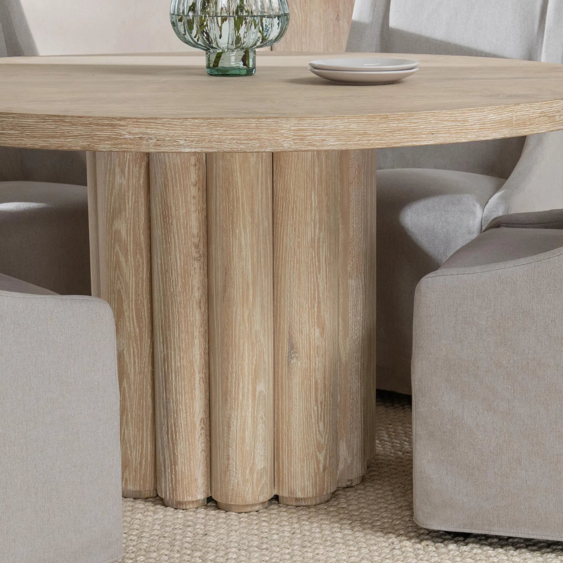 Tiber Round Dining Table by Classic Home. Made from unique in a transitional style.