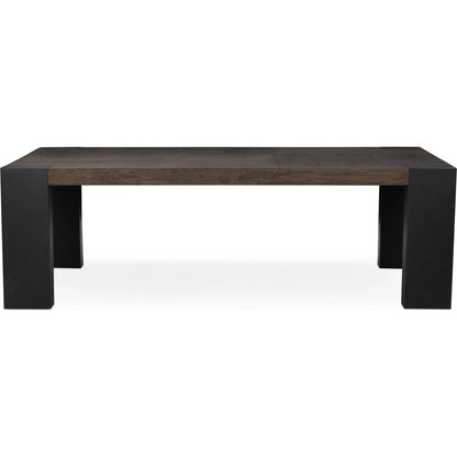 Deaven Dining Table by Classic Home. Made from oak veneer, metal in a traditional style.