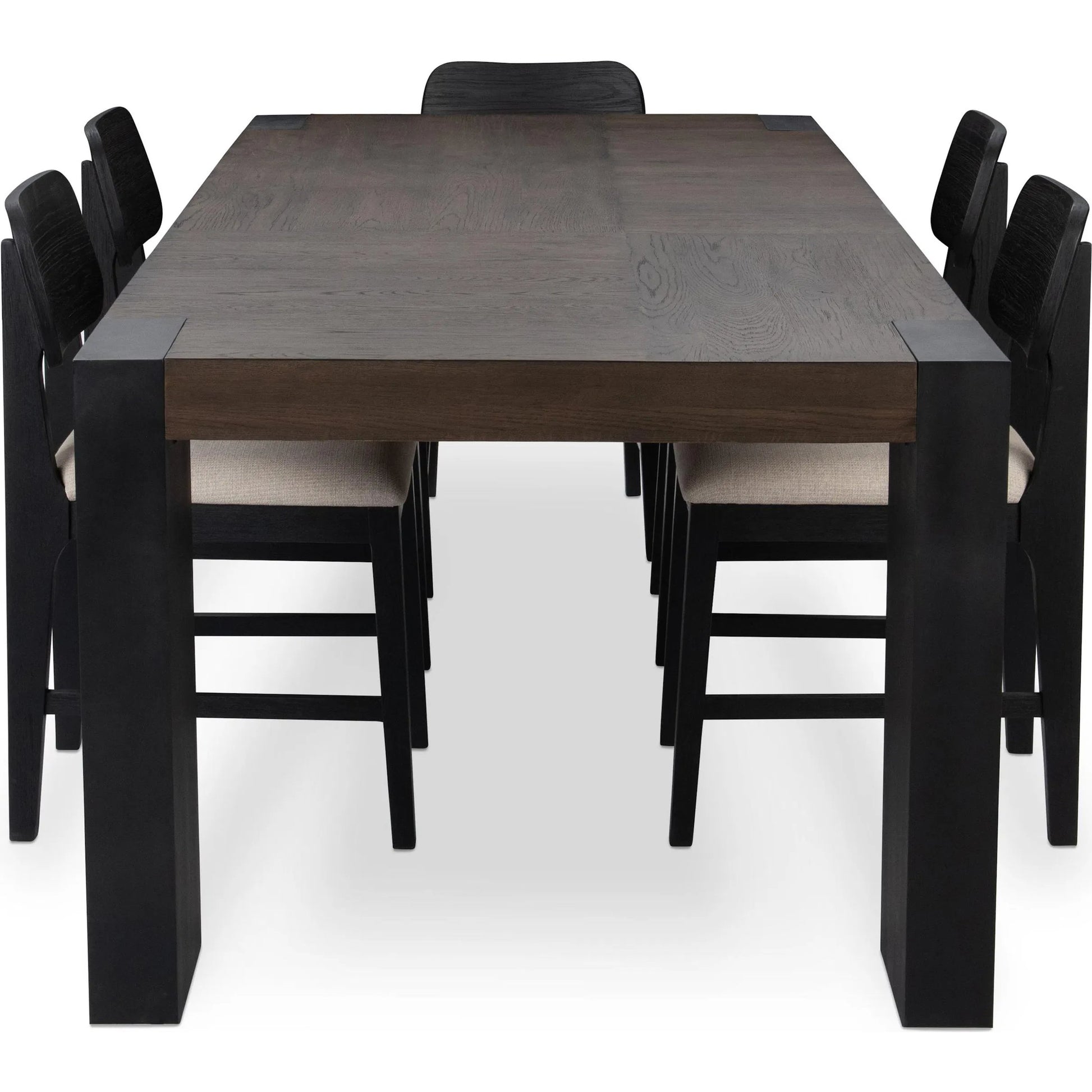 Deaven Dining Table by Classic Home. Made from oak veneer, metal in a traditional style.