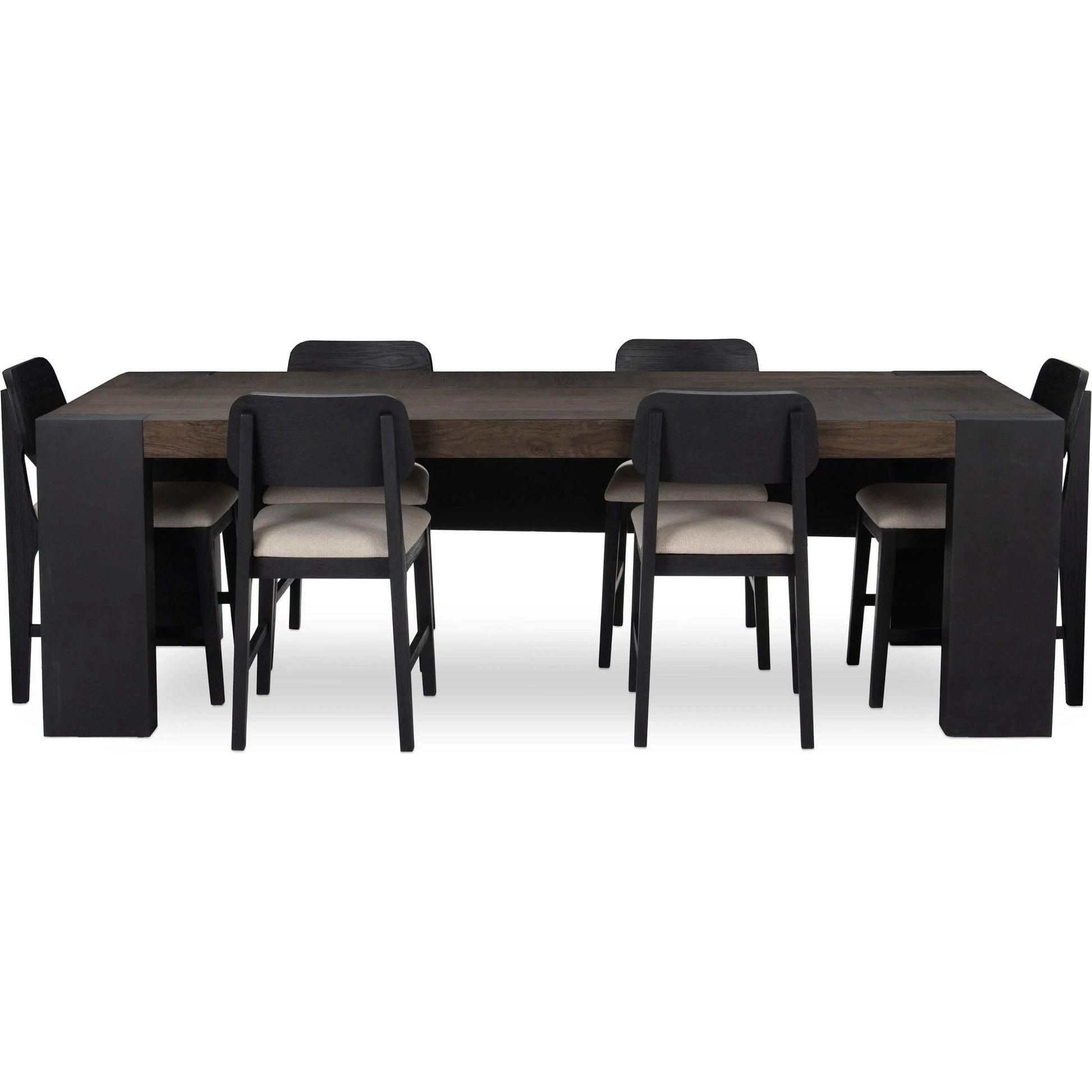 Deaven Dining Table by Classic Home. Made from oak veneer, metal in a traditional style.