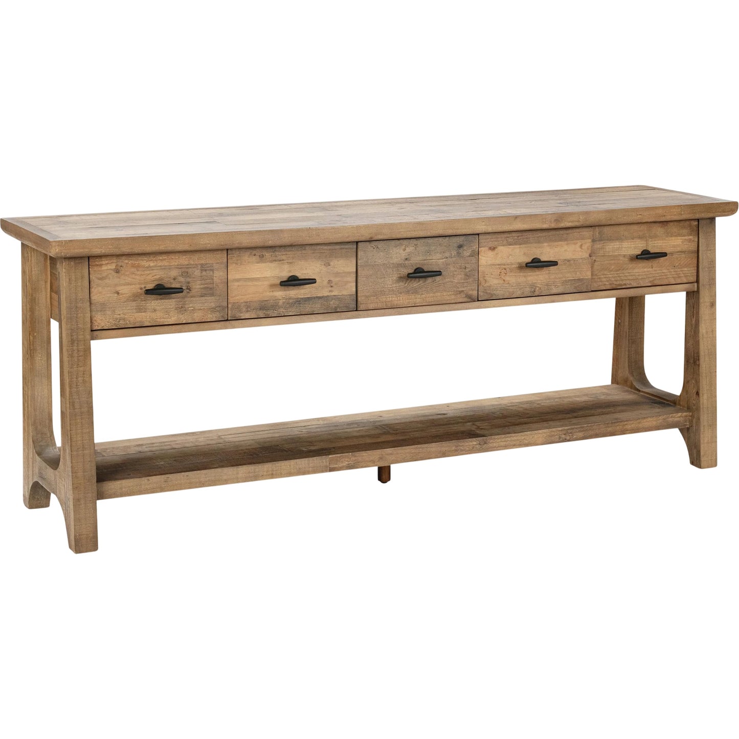 003 SI-2259090 | Primary Silo | Talladega Reclaimed Pine Console Table by Classic Home in aged pine. Made from reclaimed pine in a transitional style.