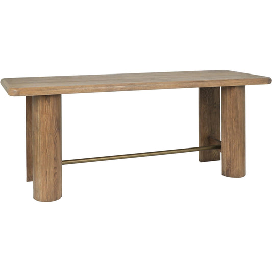 Tacoma Counter Table by Classic Home in oak tan. Made from oak veneer in a unique style.