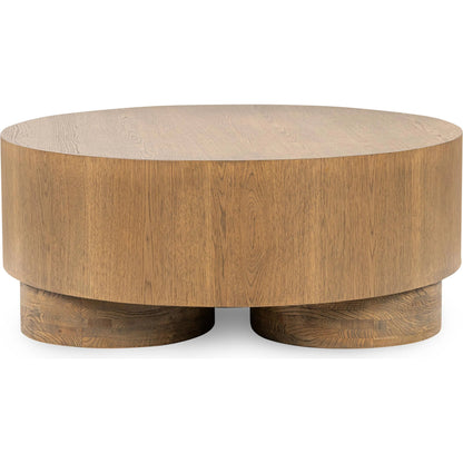 Runa Wood Coffee Table by Classic Home. Made from oak veneer in a transitional style.
