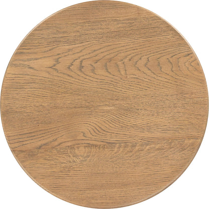 Runa Wood End Table by Classic Home. Made from oak veneer in a transitional style.