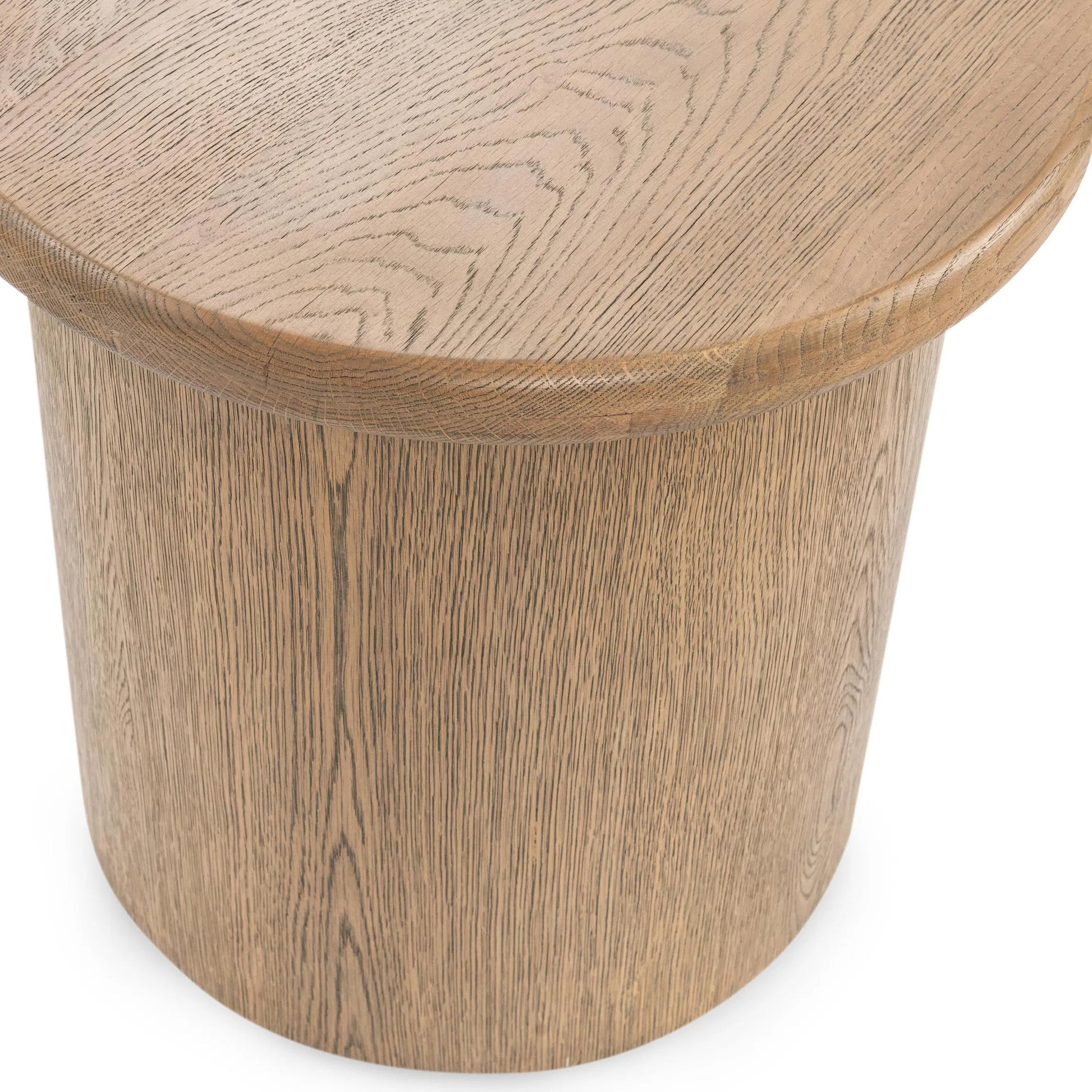 Runa Wood End Table by Classic Home. Made from oak veneer in a transitional style.
