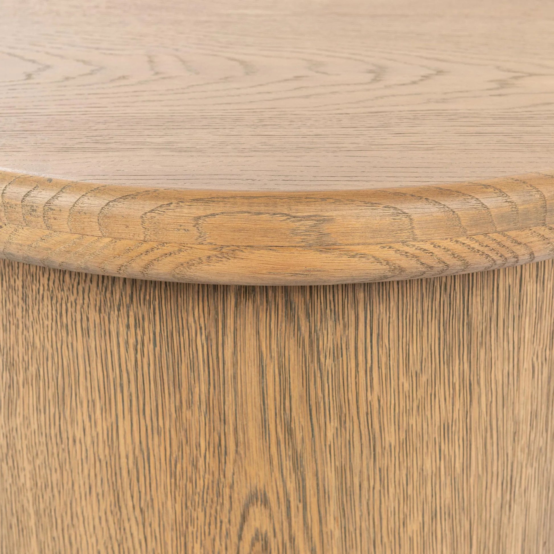 Runa Wood End Table by Classic Home. Made from oak veneer in a transitional style.