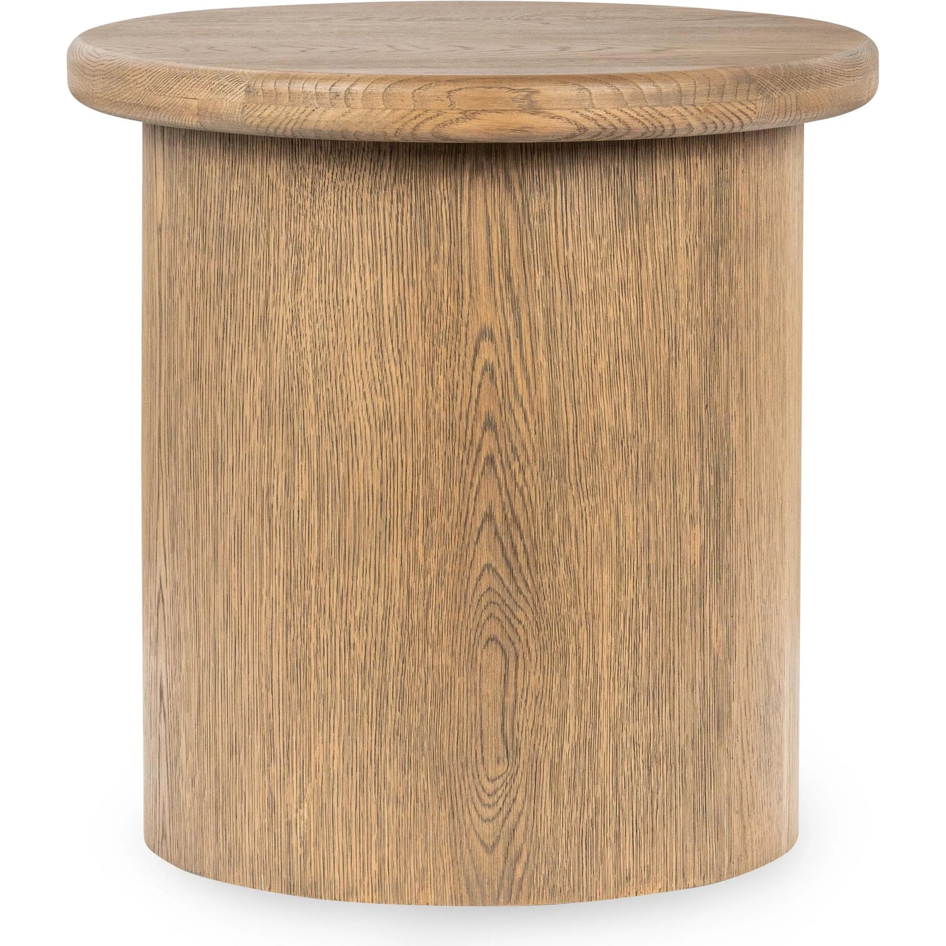 Runa Wood End Table by Classic Home. Made from oak veneer in a transitional style.
