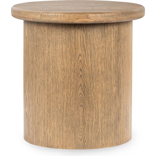 Runa Wood End Table by Classic Home. Made from oak veneer in a unique style.