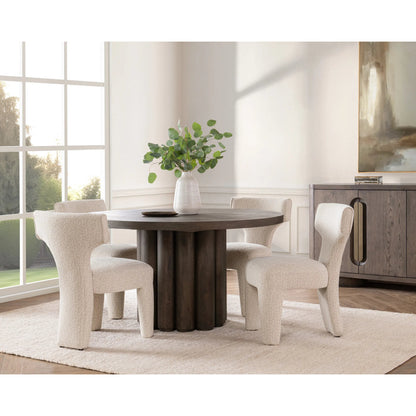 Tiber Round Dining Table by Classic Home. Made from unique in a transitional style.