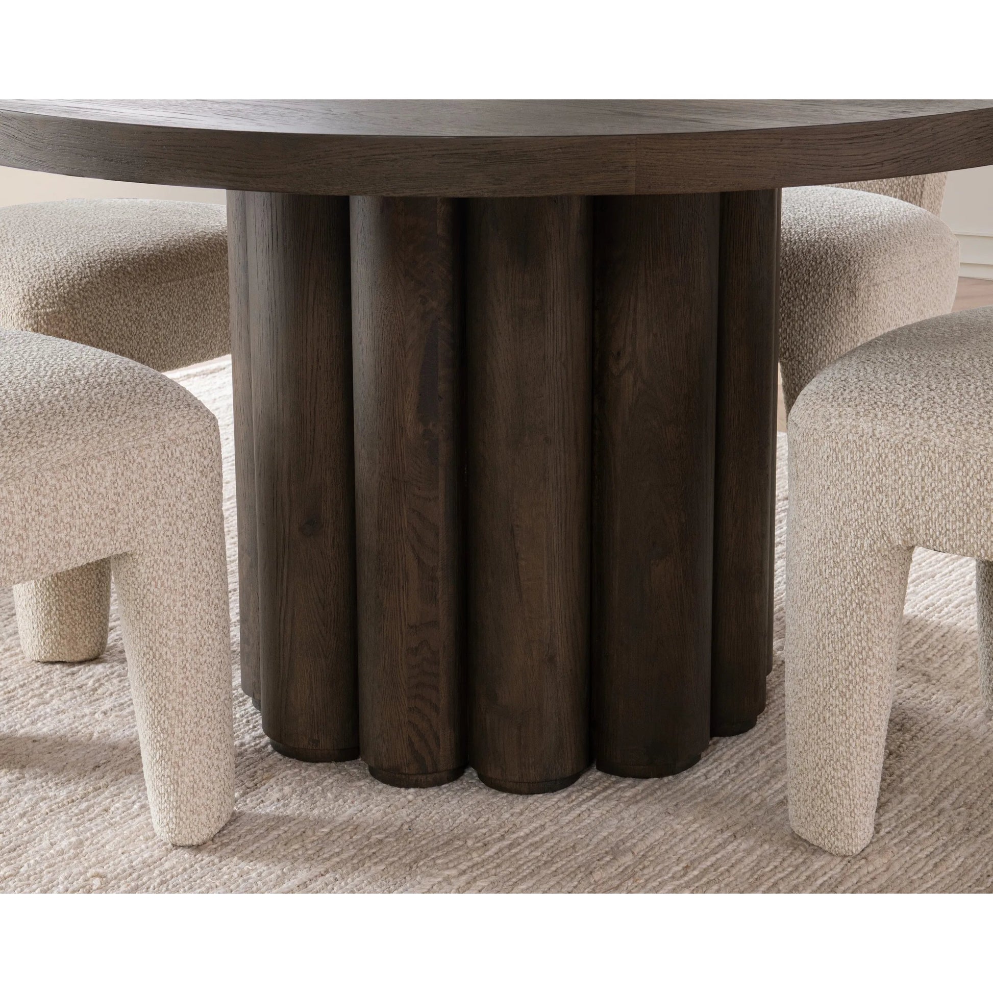 Tiber Round Dining Table by Classic Home. Made from unique in a transitional style.
