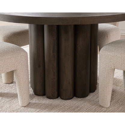 Tiber Round Dining Table by Classic Home. Made from unique in a transitional style.