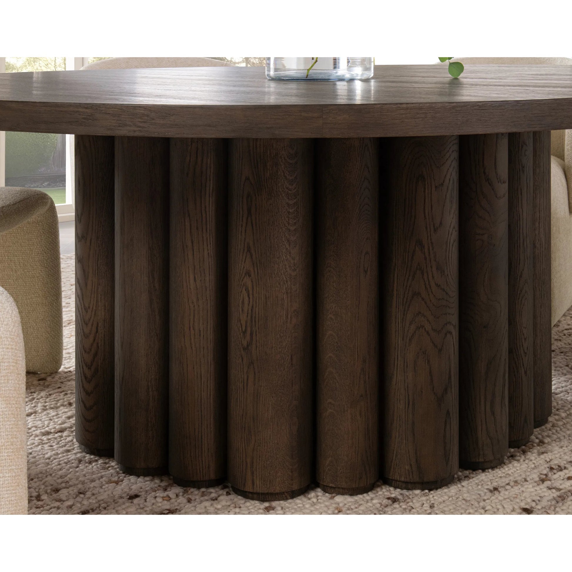 Tiber Round Dining Table by Classic Home. Made from unique in a transitional style.