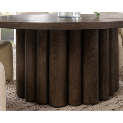 Tiber Round Dining Table by Classic Home. Made from unique in a transitional style.