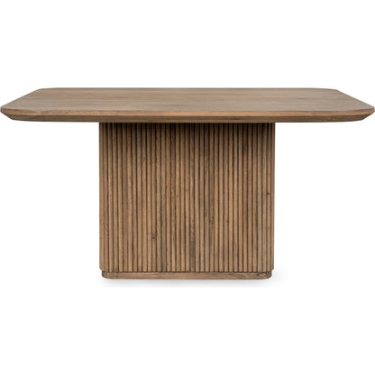 Vander Square Wood Dining Table by Classic Home. Made from oak veneer in a transitional style.