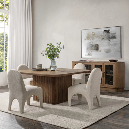 Vander Square Wood Dining Table by Classic Home. Made from oak veneer in a transitional style.
