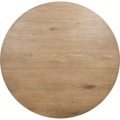 Vander 55" Round Wood Dining Table by Classic Home. Made from oak veneer in a unique style.