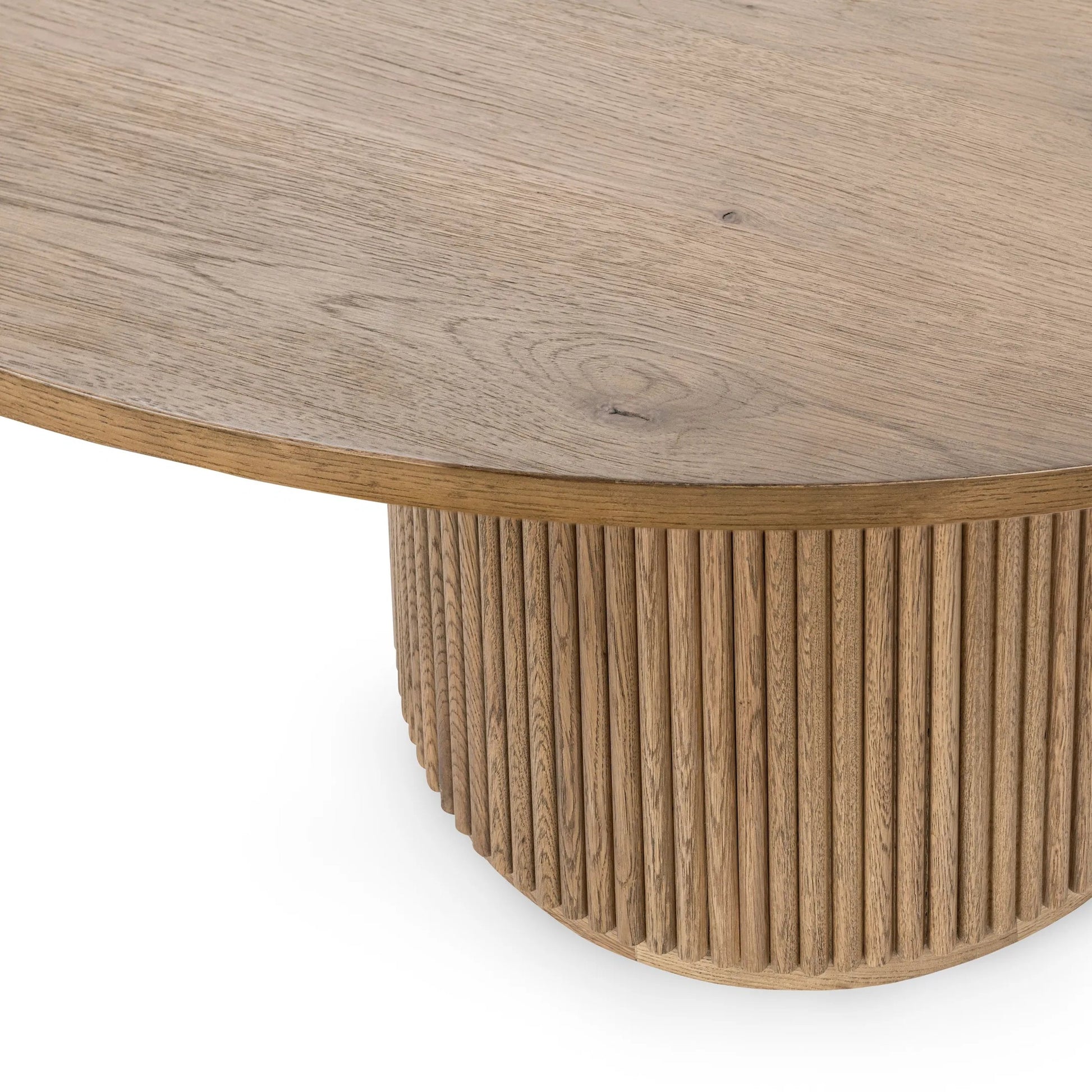 Vander 55" Round Wood Dining Table by Classic Home. Made from oak veneer in a unique style.