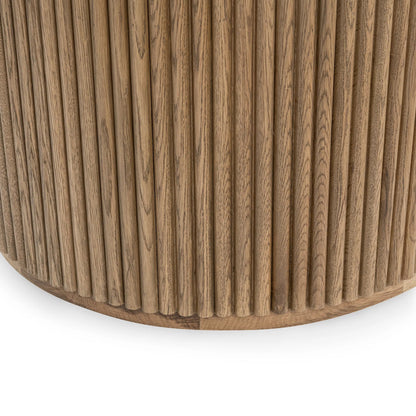 Vander 55" Round Wood Dining Table by Classic Home. Made from oak veneer in a unique style.