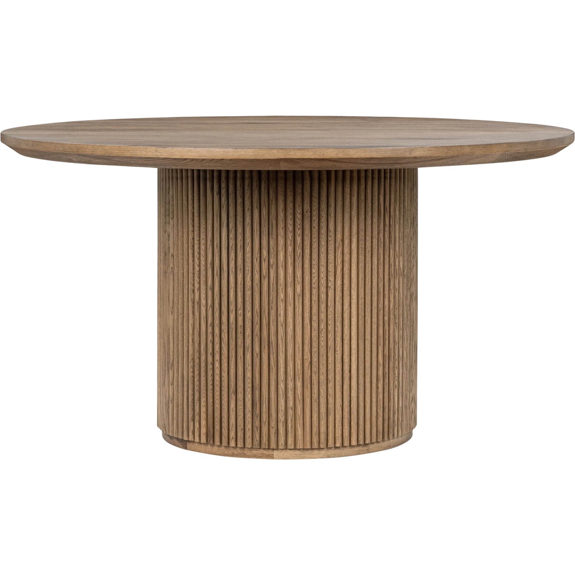Vander 55" Round Wood Dining Table by Classic Home. Made from oak veneer in a unique style.